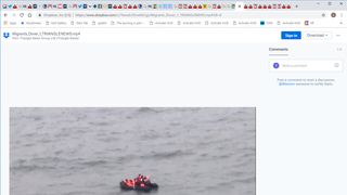 Suspected migrants in Channel
