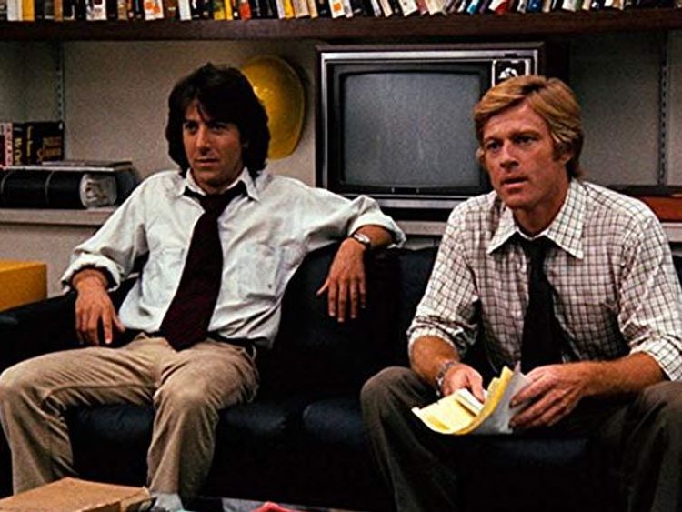 Dustin Hoffman and Robert Redford starred in All The President's Men, screenplay by William Goldman