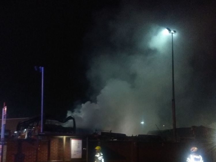 Firefighters were called at 3.36am. Pic: London Fire Brigade