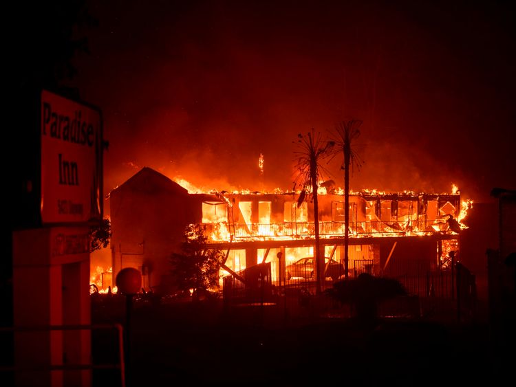 Paradise Inn was gutted by the blaze