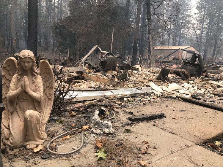 The devastating fires have killed dozens