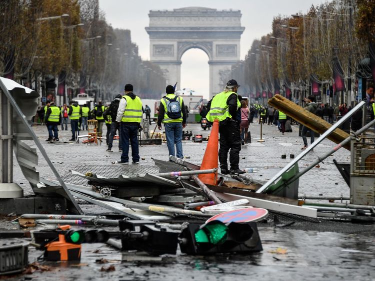 Protesters are furious at the rising price of diesel - with some calling Emmanuel Macron a &#39;thief&#39;