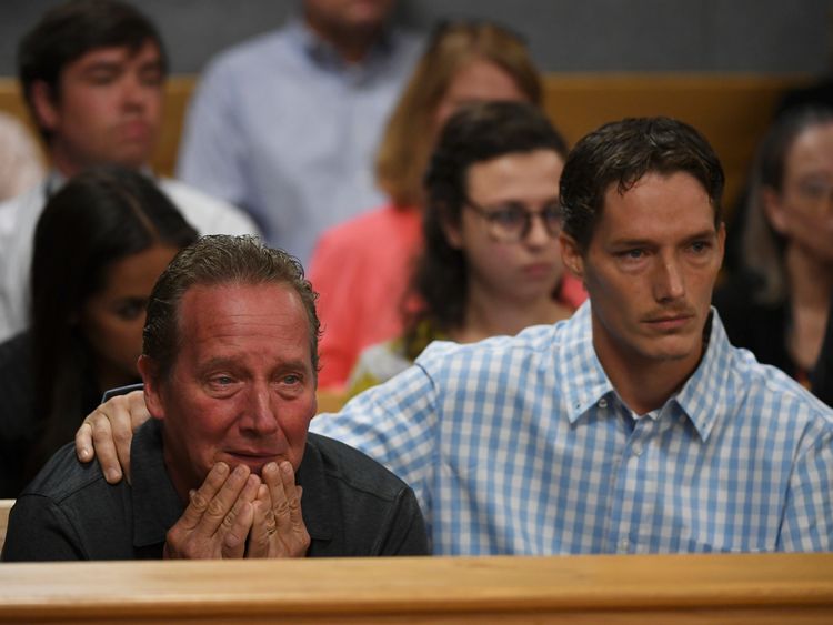 Shanann Watts' father, Frank Rzucek (left), and her brother, Frankie Rzucek