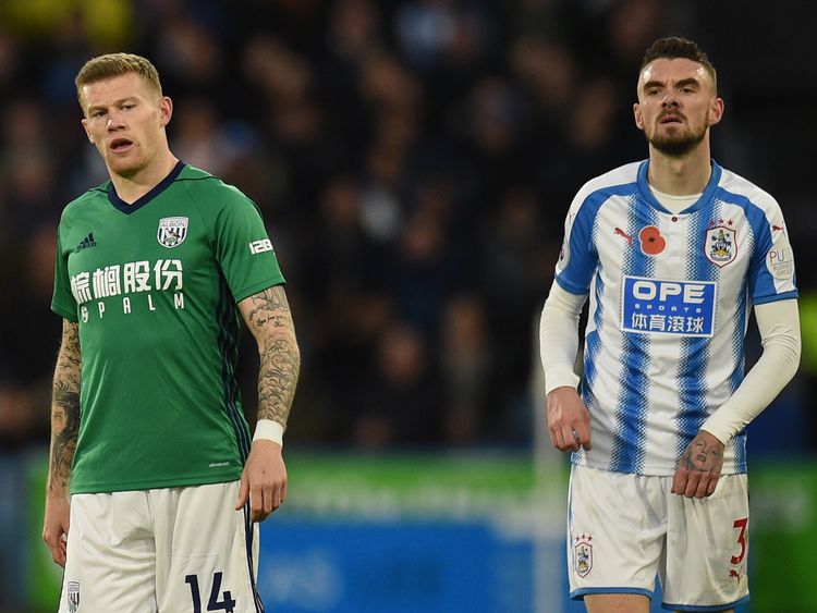 James McClean (L) refuses to wear a jersey emblazoned with the poppy