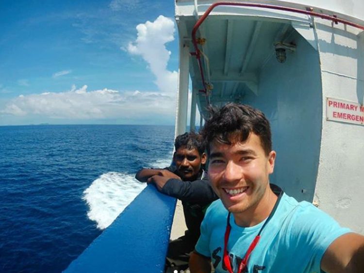 An instagram selfie by John Allen Chau, taken on his most recent trip to India