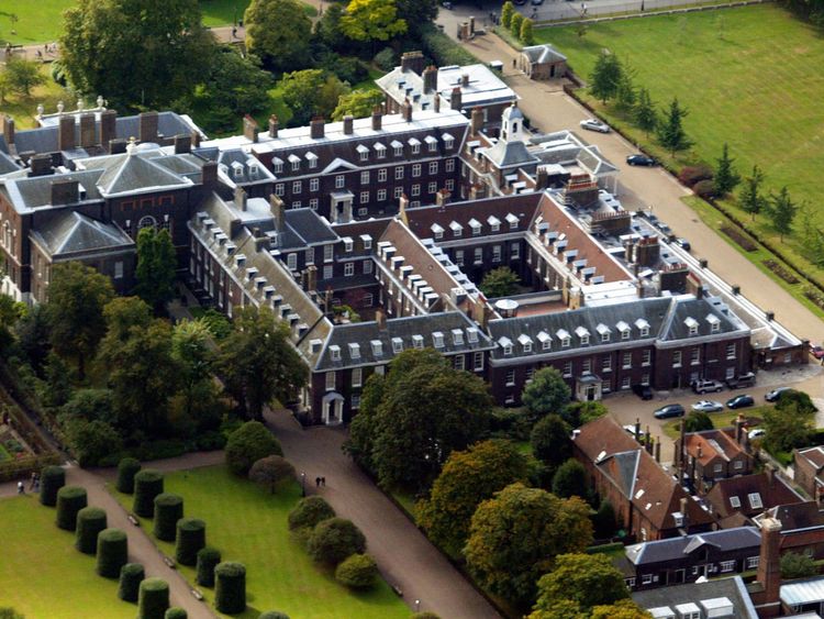 Kensington Palace where the couple currently reside