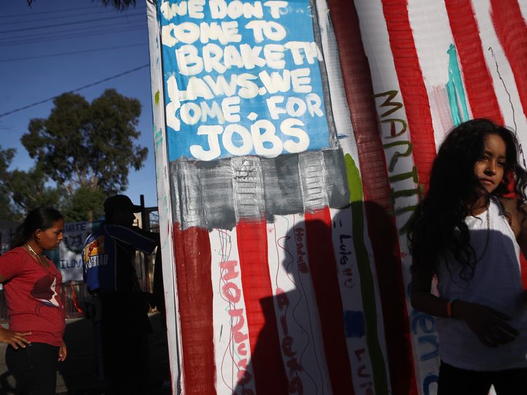 Around 5,00 migrants are already waiting in Tijuana