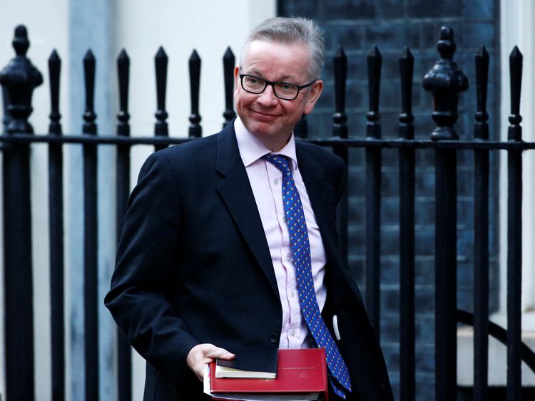Michael Gove in Downing Street