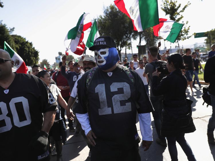 There have been protests against the presence of the migrants in Tijuana