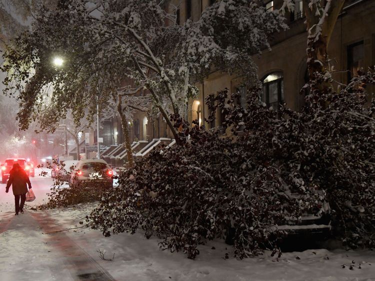 New Yorkers have been warned the weather could prove dangerous