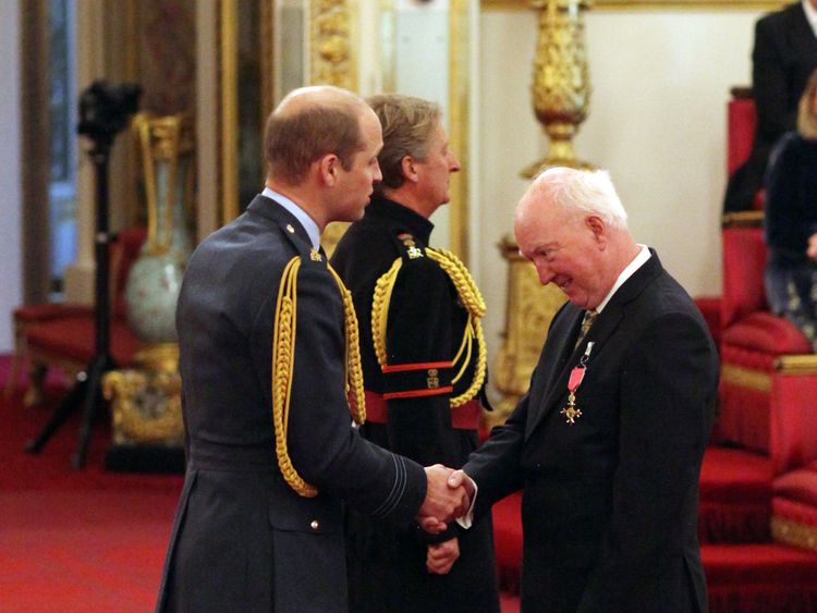 Mr Lawrence meeting Prince William on Wednesday