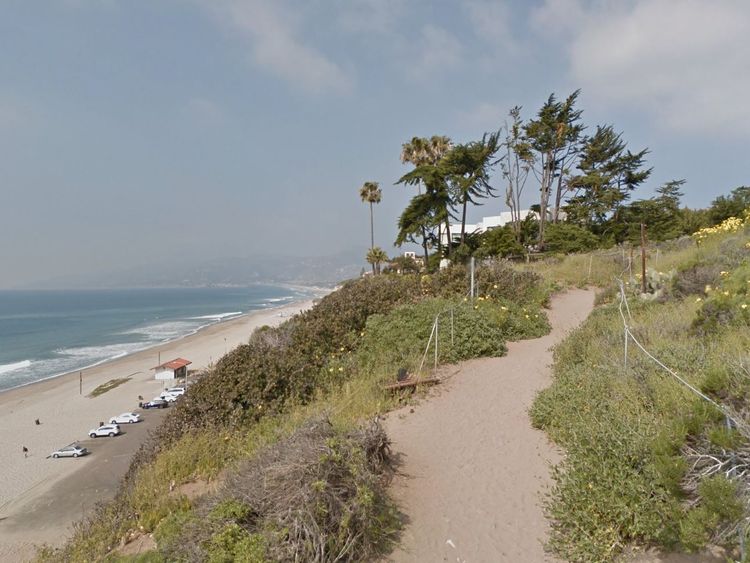 The view before the fire at Point Dume State Beach 