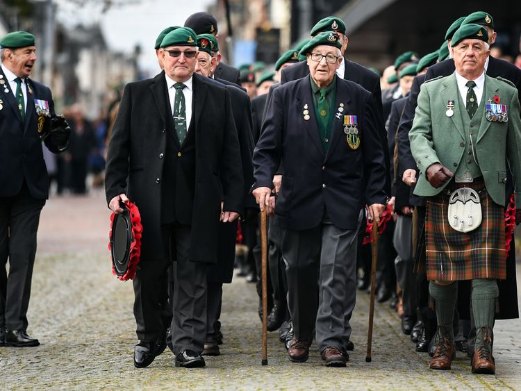 Veterans commemorate the centenary of the First World War