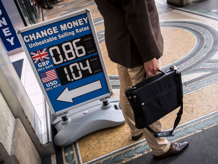 The Bank of England warns the price of Sterling would crash