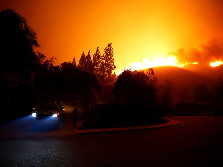 At Least Five People Killed In Their Cars As California Wildfires 