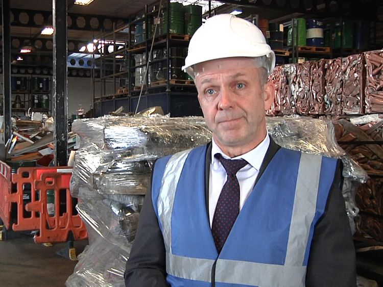 Ex-police officer Robin Edwards called on the scrap metal business to 'step up'