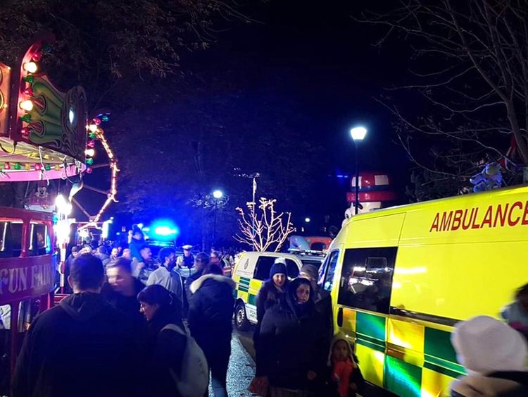 Woking Park was evacuated. Pic: Andy Datson