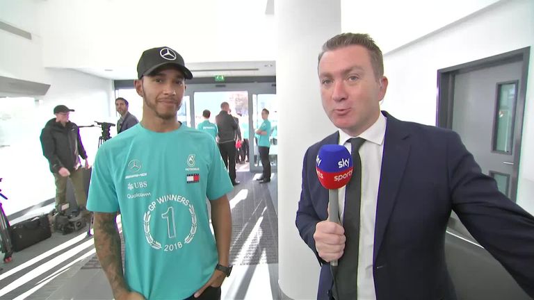 4:09
Lewis Hamilton says he's proud to be a part of the Mercedes team after the Silver Arrows claimed their fif