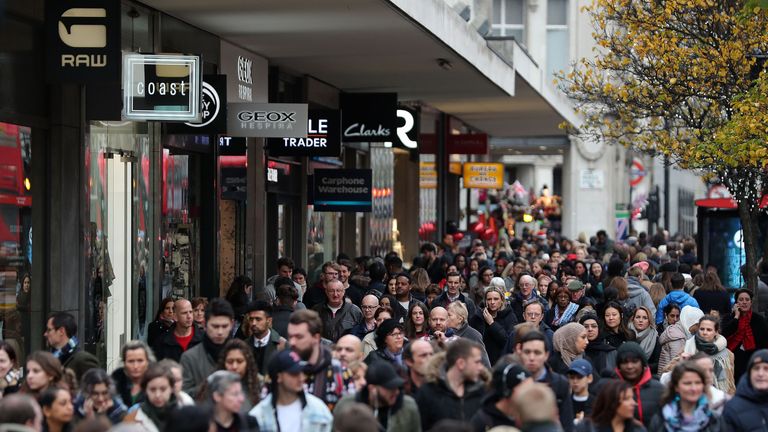 Black Friday encourages shoppers to flock to the high street and pick up bargains