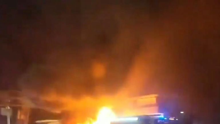 Bus burns on Sydney Harbour Bridge causing disruption but no injuries