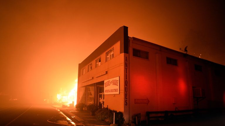 The fire raged through the town of Paradise on Thursday