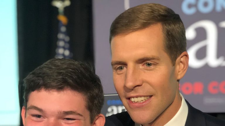 Conor Lamb had support from all ages, including Liam Waters, who at 17 is too young to vote but campaigned for him