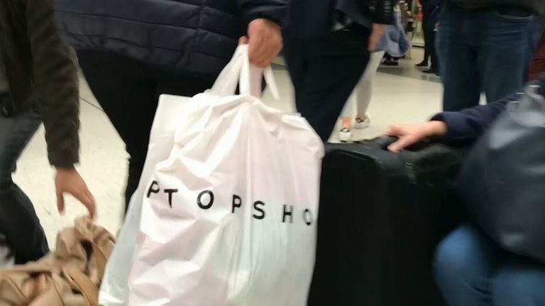 This courier transported drugs in two Topshop bags