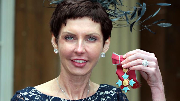 bet365 Chief Executive Denise Coates with her Commander of the British Empire (CBE) medal which was presented by the Prince of Wales during an Investiture ceremony at Buckingham Palace, central London 15/5/2012