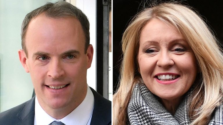Dominic Raab and Esther McVey