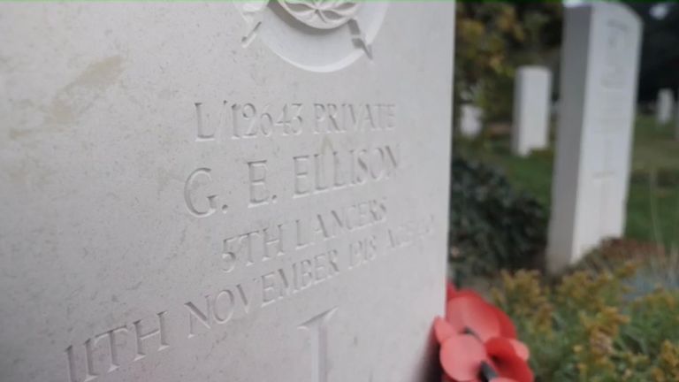 Private George Ellison was the last British soldier to be killed in  the First World War