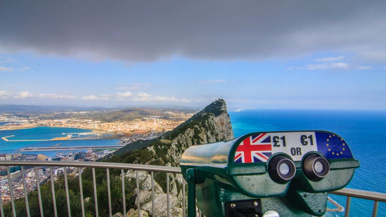 The top of the Rock of Gibraltar