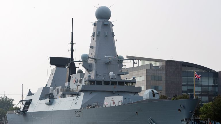 HMS Duncan was leading a NATO fleet through the Black Sea when the incident occurred