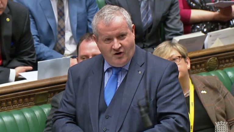 SNP Westminster leader Ian Blackford speaks in the House of Commons
