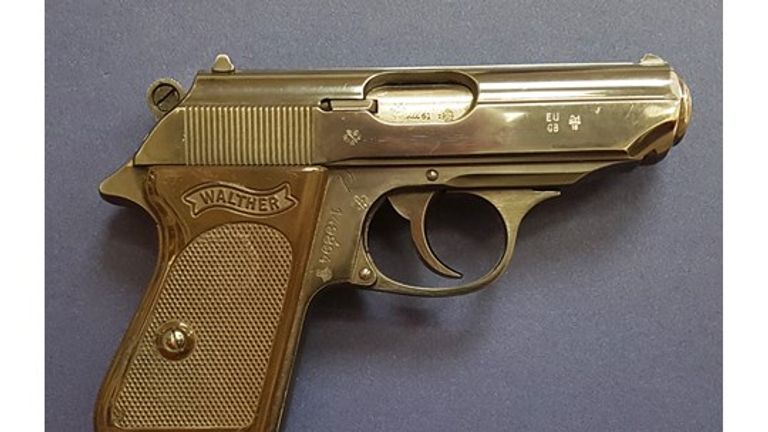 The Walther pistol was actually owned by Bernard Lee who played M