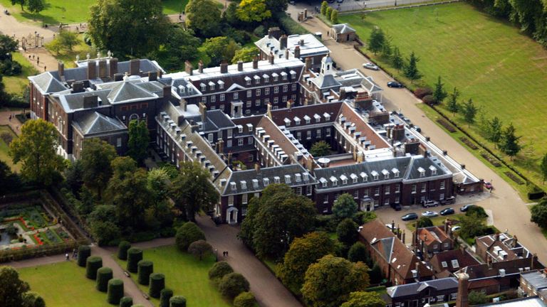 Kensington Palace where the couple currently reside