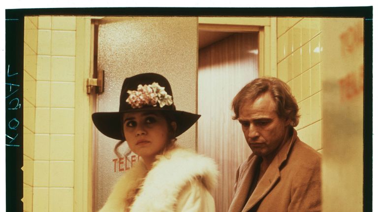 Maria Schneider and Marlon Brando in Last Tango In Paris