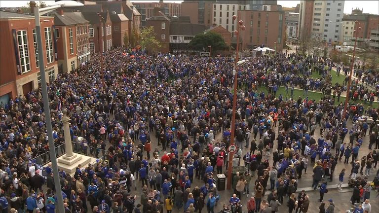 Fans expected to take part in organised walk to King Power stadium