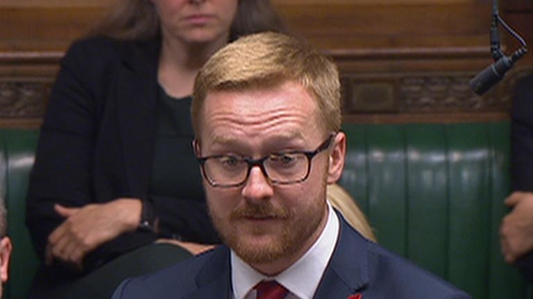 Labour MP Lloyd Russell-Moyle reveals his HIV status to the House of Commons