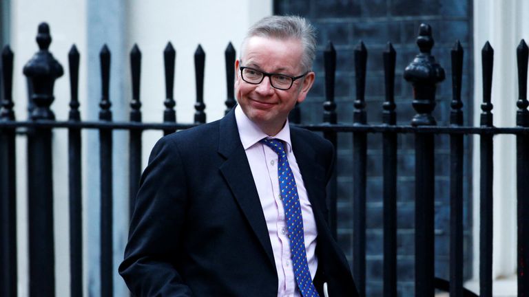 Michael Gove in Downing Street