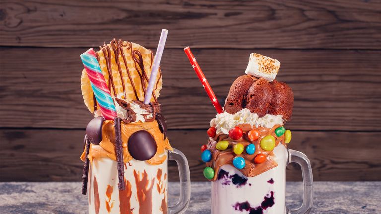 Freakshakes are laden with teaspoons of sugar and calories
