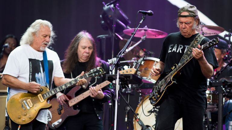 Neil Young and Crazy Horse at Hyde Park&#39;s British Summer Time festival in 2014