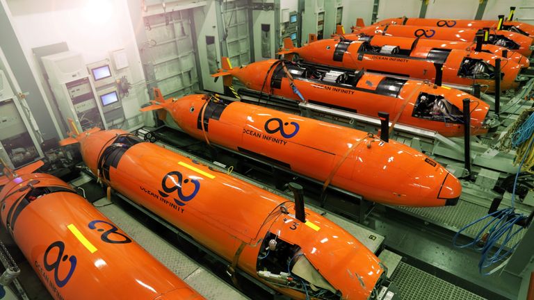 Automated Underwater Vehicles used in the hunt for the San Juan
