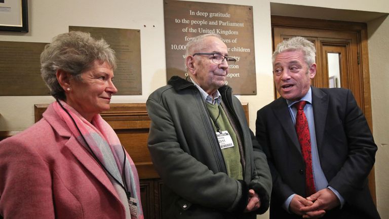 Mr Willer and Jo Roundell-Greene with John Bercow
