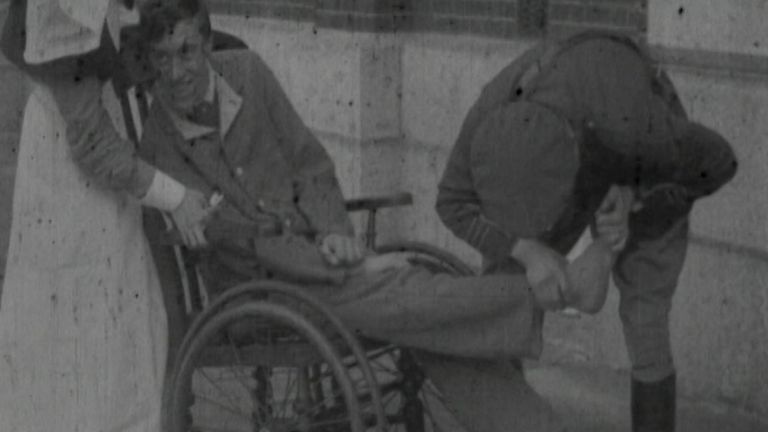 Percy survived the war, but he had suffered severe shell shock as a result of the constant bombardment in the trenches which left him paralysed.