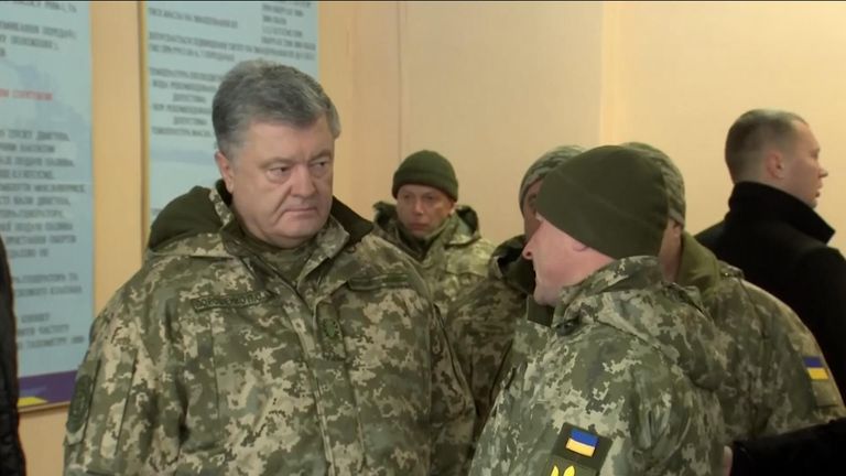 Petro Poroshenko says he is ready to defend Ukraine