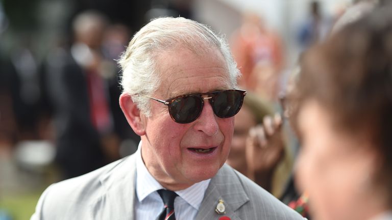 The Prince of Wales during his visit to the British Council Arts Festival in Lagos, Nigeria on day eight of the royal couple&#39;s trip to west Africa