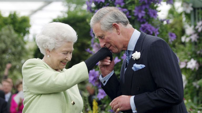 The Queen made a speech on her son's 70th birthday. File pic