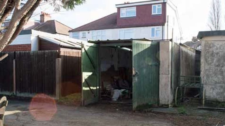 The mower shed where Lea Adri-Soejoko was found