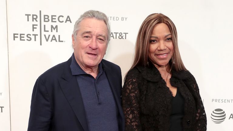 Robert De Niro and Grace Hightower at Showtime&#39;s world premiere of The Fourth Estate at Tribeca Film Festival Screening 2018