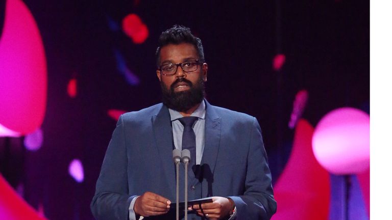Romesh Ranganathan at the National Television Awards in 2018